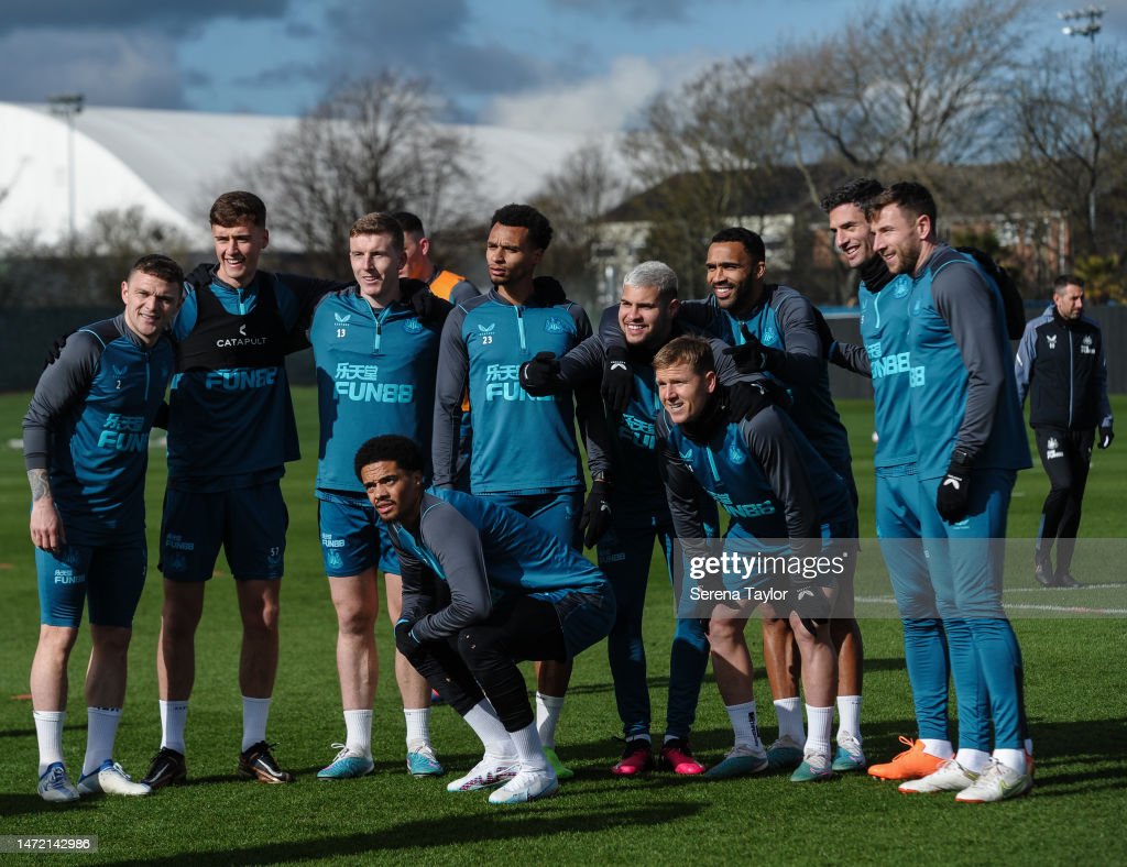 Newcastle United in training this week (Photo by Serena Taylor via GettyImages)