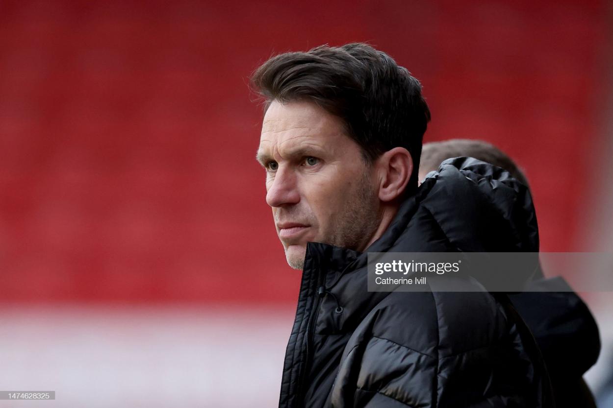 Manager of <strong><a  data-cke-saved-href='https://www.vavel.com/en/football/2023/03/18/womens-football/1141083-gareth-taylor-levels-have-really-improved-in-the-wsl-this-season.html' href='https://www.vavel.com/en/football/2023/03/18/womens-football/1141083-gareth-taylor-levels-have-really-improved-in-the-wsl-this-season.html'>Manchester City</a></strong>, <strong><a  data-cke-saved-href='https://www.vavel.com/en/football/2021/10/14/womens-football/1089170-the-player-gareth-taylor-heaped-praise-on-after-everton-victory.html' href='https://www.vavel.com/en/football/2021/10/14/womens-football/1089170-the-player-gareth-taylor-heaped-praise-on-after-everton-victory.html'>Gareth Taylor,</a></strong> against <strong><a  data-cke-saved-href='https://www.vavel.com/en/football/2023/03/19/womens-football/1141254-carla-ward-lost-for-words-after-cup-win.html' href='https://www.vavel.com/en/football/2023/03/19/womens-football/1141254-carla-ward-lost-for-words-after-cup-win.html'>Aston Villa</a></strong>. (Photo by Catherine Ivill/Getty Images)