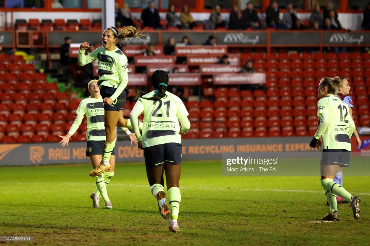Deyna Castellanos' equaliser was music to the ears of the large away following (Photo by Mark Atkins - The FA/The FA via Getty Images)