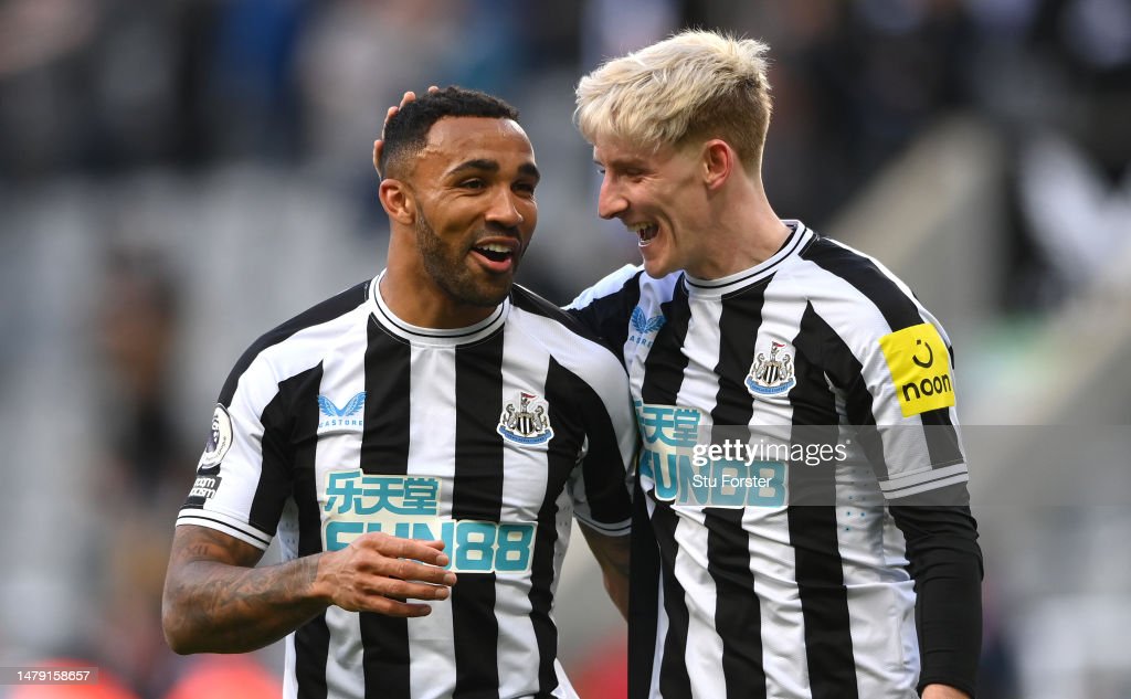 Callum Wilson and Anthony Gordon against <strong><a  data-cke-saved-href='https://www.vavel.com/en/football/2023/04/27/premier-league/1145127-erik-ten-hag-claims-manchester-united-were-not-that-good-over-90-minutes-following-spurs-draw.html' href='https://www.vavel.com/en/football/2023/04/27/premier-league/1145127-erik-ten-hag-claims-manchester-united-were-not-that-good-over-90-minutes-following-spurs-draw.html'>Manchester United</a></strong> (Photo by Stu Forster via GettyImages)