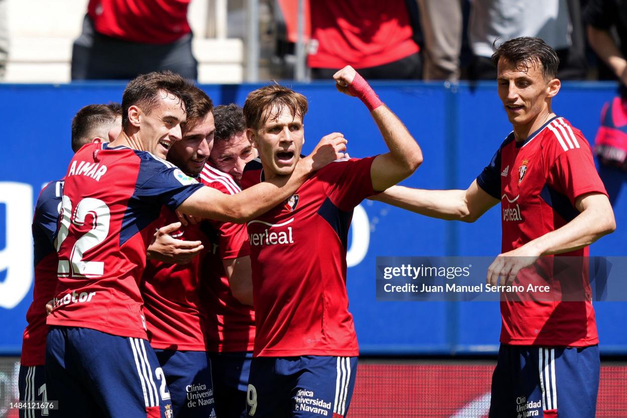 Osasuna celebrando un tanto/ Fuente: Getty Images