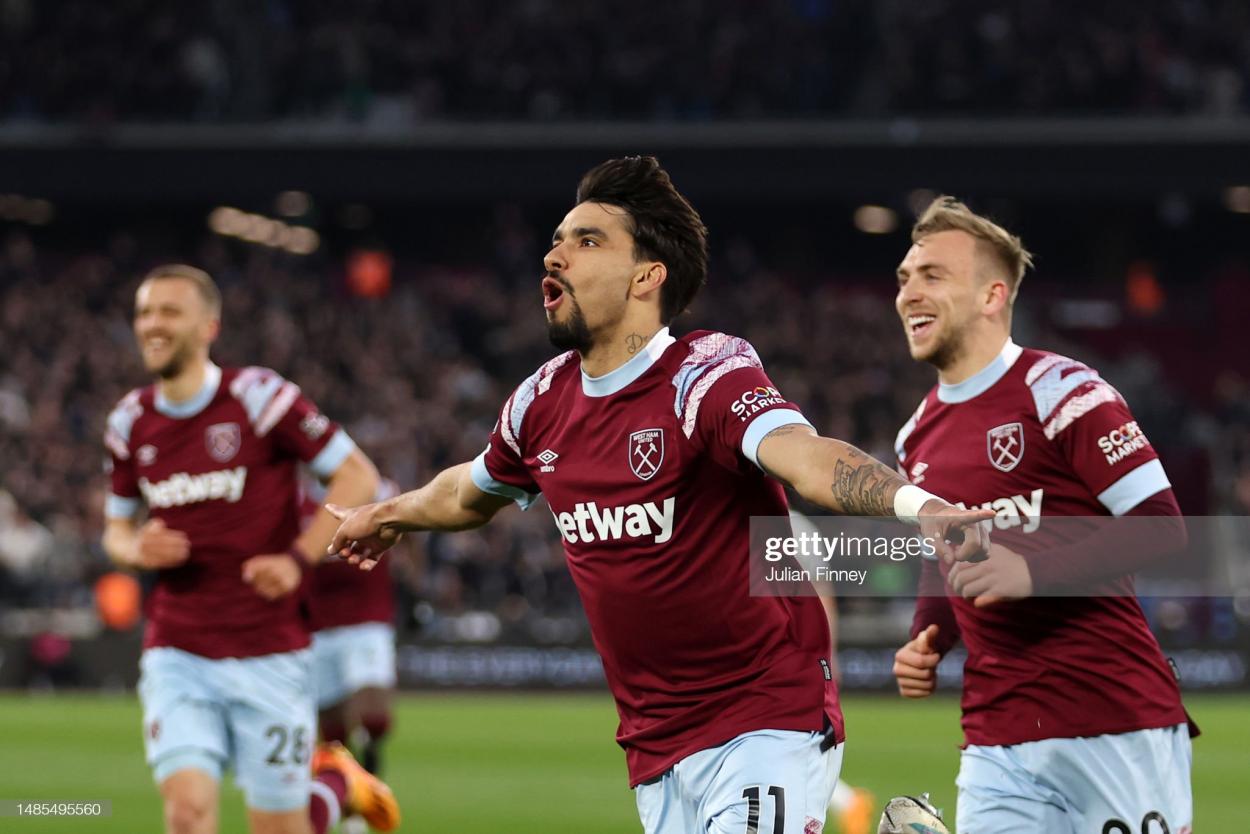 Paqueta celebrates the opener (Image by Julian Finney/GETTY Images)