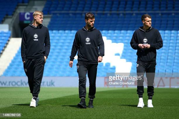 Jan Paul van Hecke, Joel Veltman and Solly March  (Photo by Charlie Crowhurst/Getty Images)