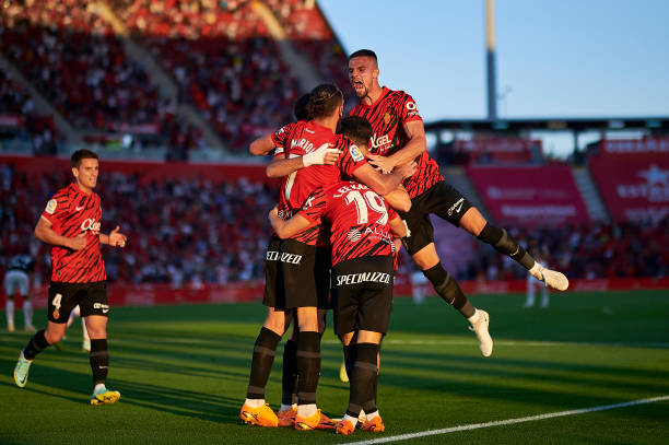 El Mallorca celebrando el gol ante el Athletic la temporada pasada | Fuente: Getty Images