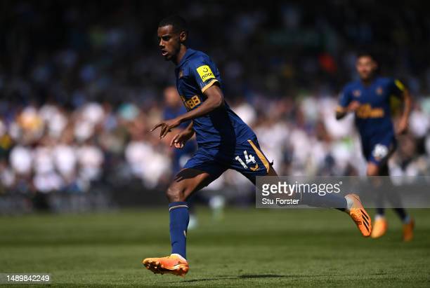 Newcastle player Alexander Isak in action  (Photo by Stu Forster/Getty Images)