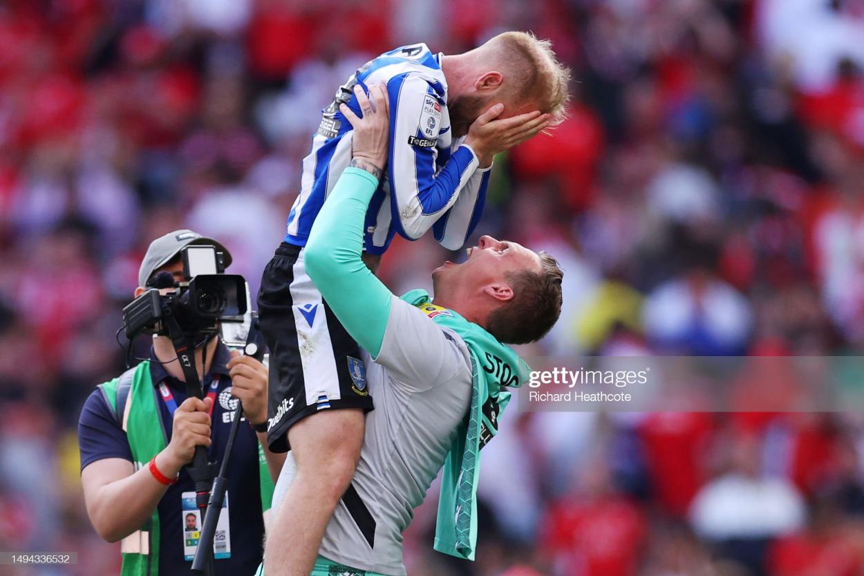 It was only last week when the 37-year-old was celebrating a Wembley win with Wednesday (Photo by Richard Heathcote/Getty Images)