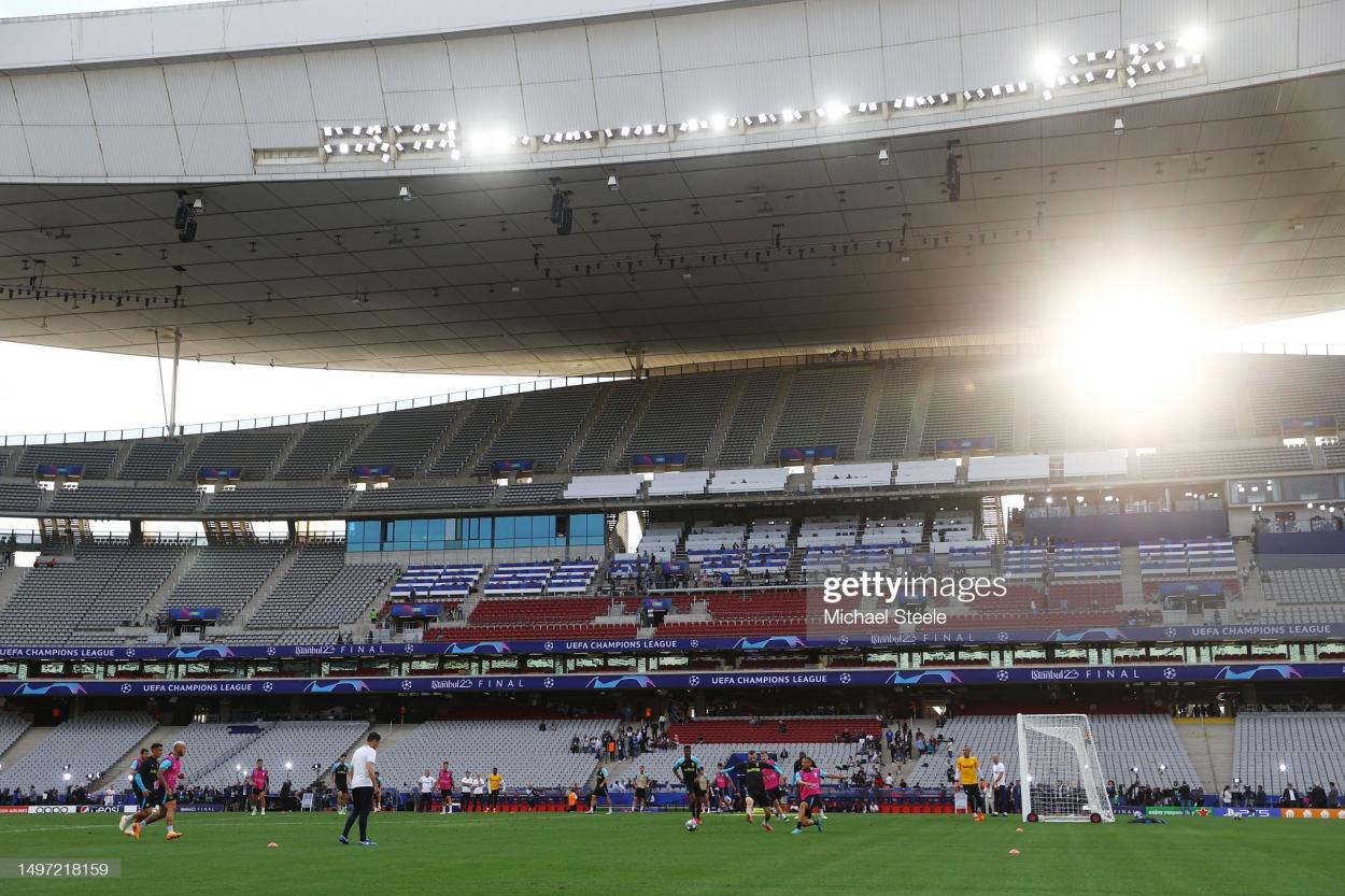 View inside the stadium during the FC Internazionale Training Session in Istanbul, Turkey. (Photo by Michael Steele/Getty Images)