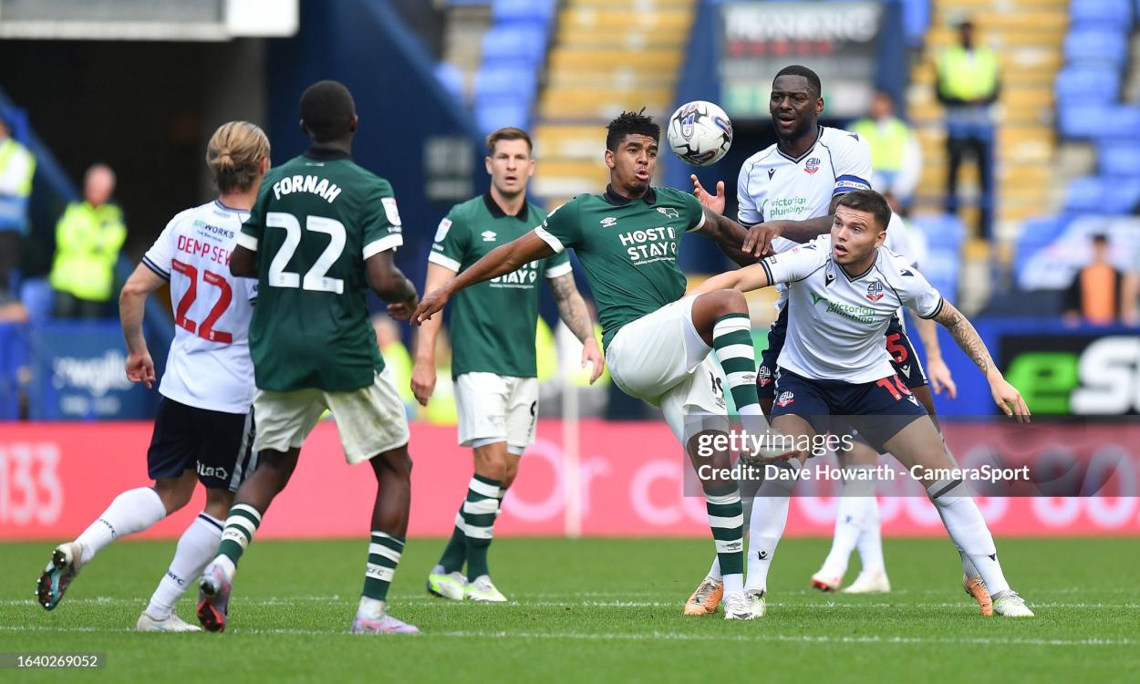 Tyreece John-Jules playing for Derby. (Photo by Dave Howarth - CameraSport via Getty Images)