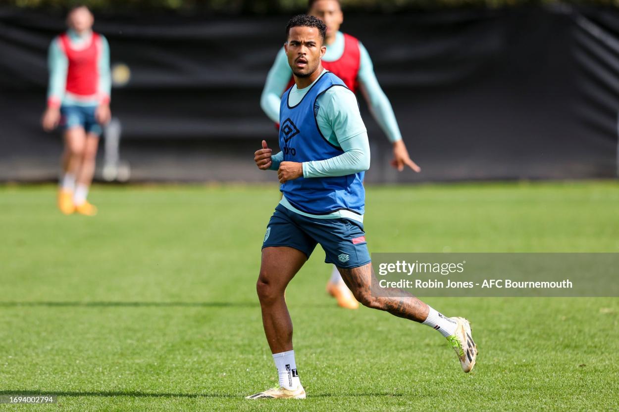 Justin Kluivert in training (Robin Jones/AFC Bournemouth via GettyImages)