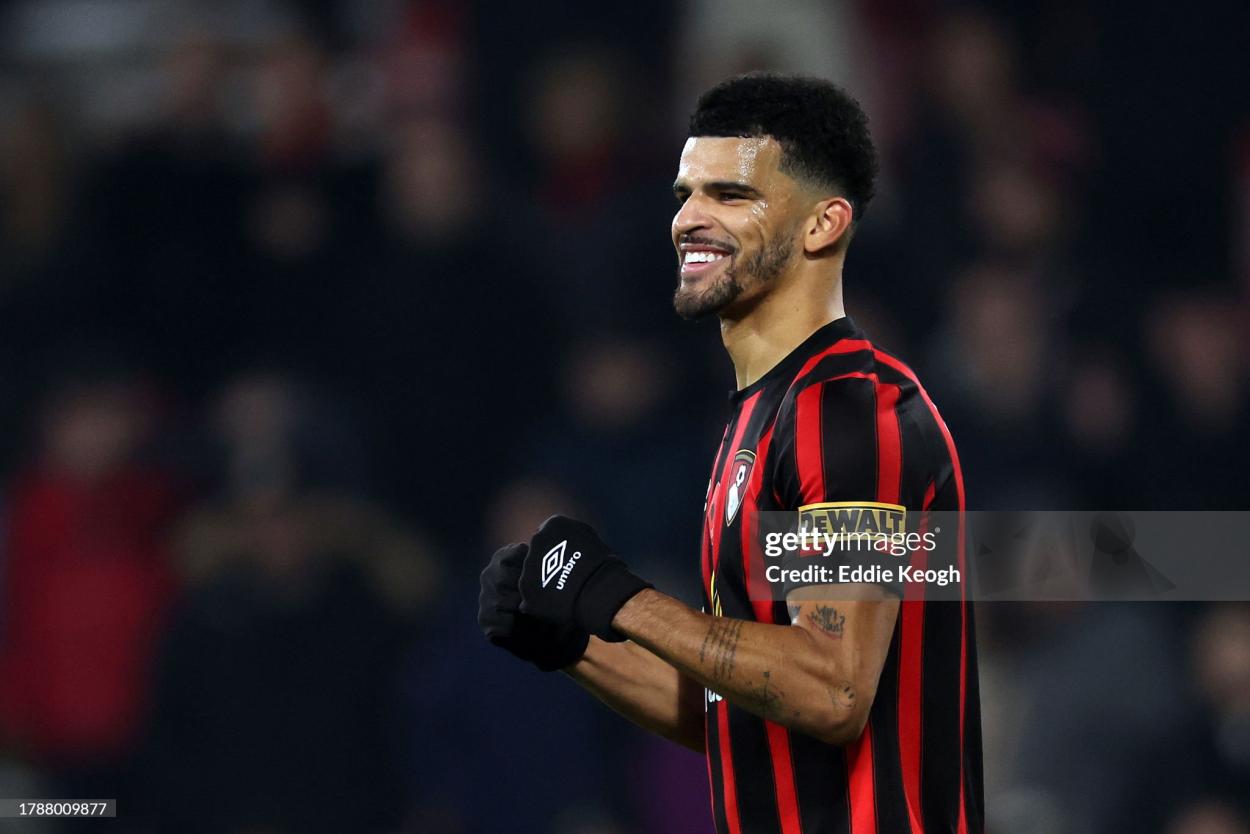 <strong><a  data-cke-saved-href='https://www.vavel.com/en/football/2023/09/24/premier-league/1157093-brighton-3-1-bournemouth-mitoma-magic-leaves-cherries-chasing-first-win-in-six.html' href='https://www.vavel.com/en/football/2023/09/24/premier-league/1157093-brighton-3-1-bournemouth-mitoma-magic-leaves-cherries-chasing-first-win-in-six.html'>Dominic Solanke</a></strong> celebrating against Newcastle (Eddie Keogh via GettyImages