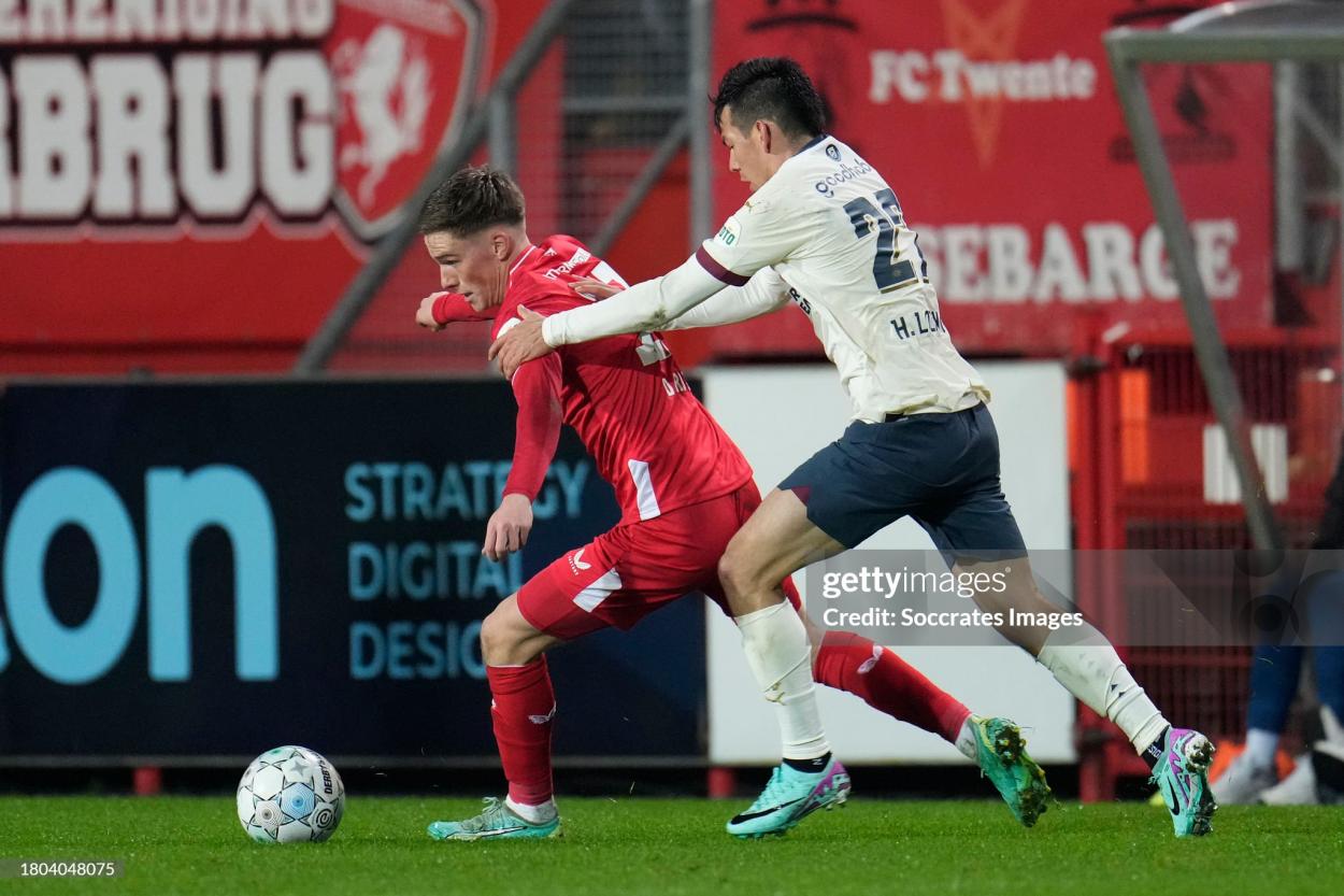 Lozano en el último partido de liga holandesa contra el Twente | Foto: Gettyimages