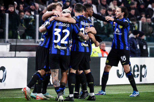Los jugadores del Inter de Milán celebrando el gol de Lautaro Martínez frente la Juventus. Foto: Getty Images