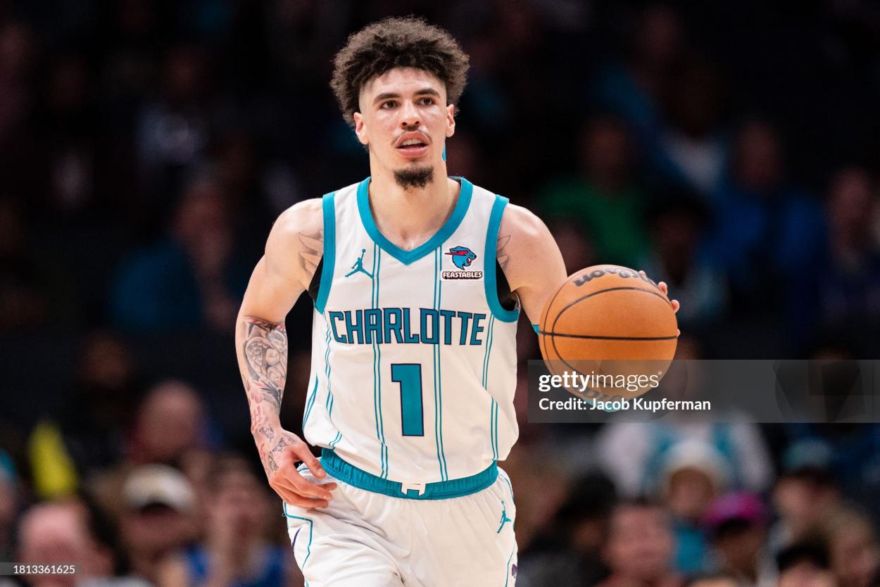 LaMelo Ball (Photo by Jacob Kupferman/Getty Images)