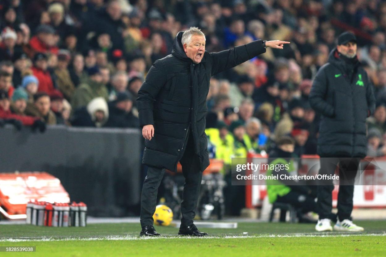 Sheffield United manager Chris Wilder during side's 2-0 defeat to Liverpool (Photo by Daniel Chesterton/Offside/Offside via Getty Images)
