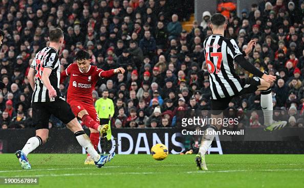 Wataru Endo in action against Newcastle United. Photo: John Powell, gettyimages