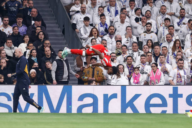 Ramazani celebrando su gol ante el Madrid // Fuente: Getty Images