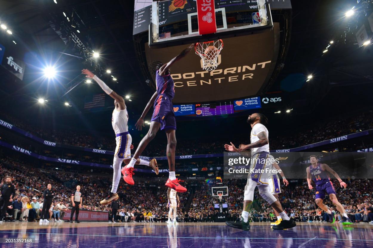 Bol Bol throws it down with force (Photo by Kate Frese/NBAE via Getty Images)
