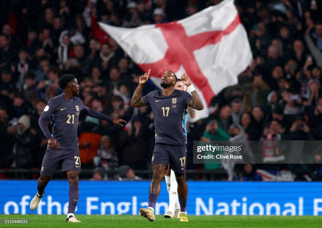 Toney's penalty against Belgium was his first goal for England in his second apperance(Photo by Clive Rose/Getty Images