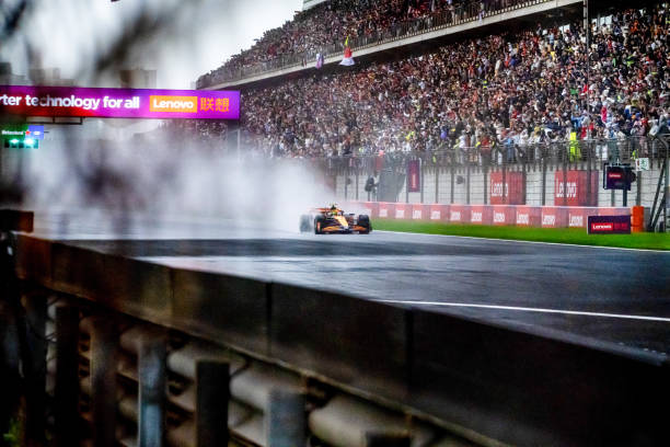 Lando Norris, McLaren F1 MCL60 during the Sprint Qualifying of the F1 Grand Prix of China at Shanghai International Circuit on April 19, 2024 in Shanghai, China. (Photo by Michael Potts/BSR Agency/Getty Images)