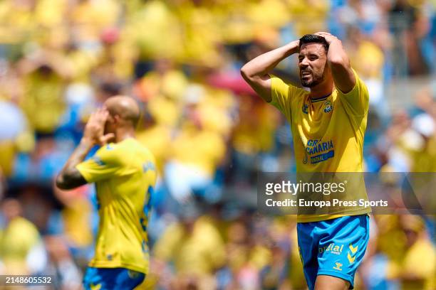 Lamentos en los jugadores de Las Palmas | Foto: Getty Images