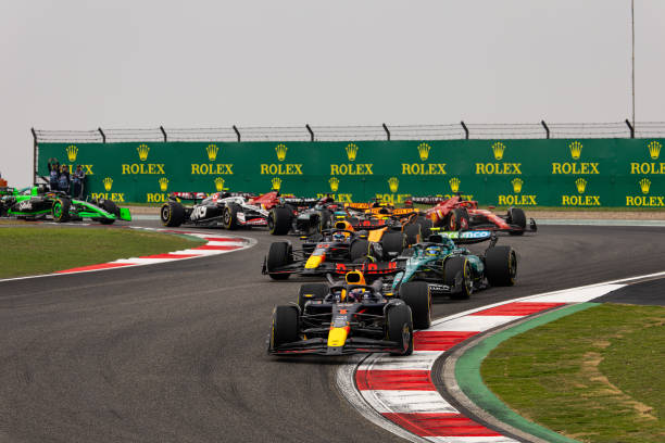  During the F1 Grand Prix of China at Shanghai International Circuit on April 21, 2024 in Shanghai, China. (Photo by Kym Illman/Getty Images)
