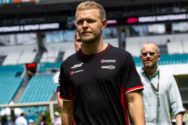 Kevin Magnussen of Denmark and Haas F1 walks in the paddock prior to the F1 Grand Prix of Miami at Miami International Autodrome on May 5, 2024 in Miami, United States. (Photo by Kym Illman/Getty Images)