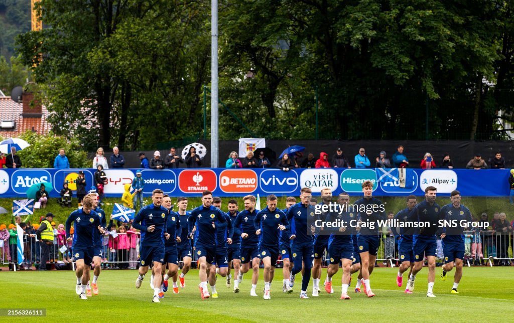 Scotland during an open training session (Photo by Craig Williamson/SNS Group via Getty Images)