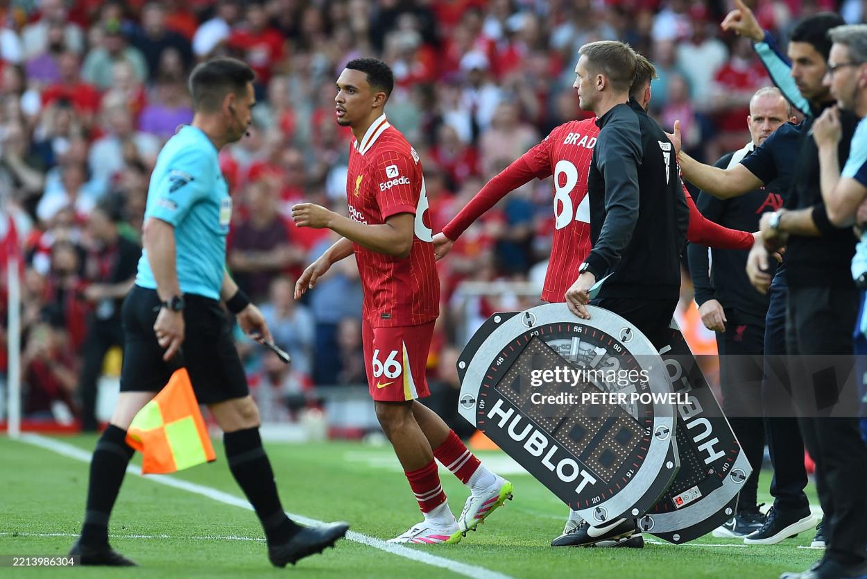 As a professional, Alexander-Arnold has made 353 appearances for Liverpool in all competitions (Photo by PETER POWELL/Getty Images)