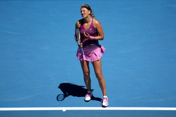 The Belarusian's winning run in Melbourne was snapped by Agnieszka Radwanska (Image: Michael Dodge)