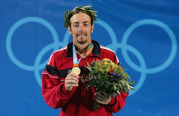 Nicolas Massu won two gold medals in two days in Athens (Image: Clive Brunskill)