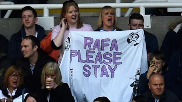 Los aficionados del Newcastle querían que Benítez siguiese. Foto: Getty Images
