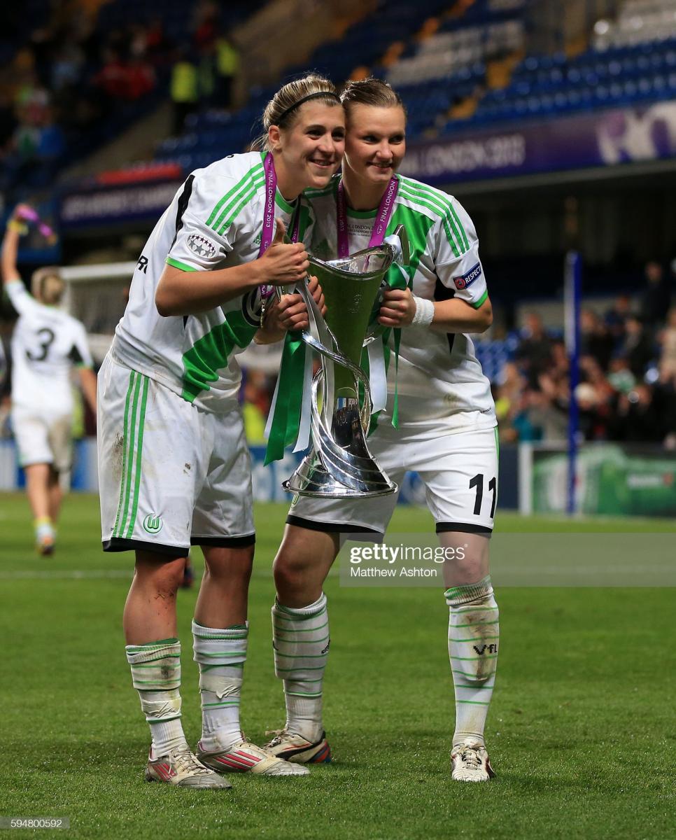 Popp has won the UWCL twice with VfL Wolfsburg (Photo by Catherine Ivill/AMA/Matthew Ashton/AMA Sports Photo/AMA/Corbis via Getty Images)