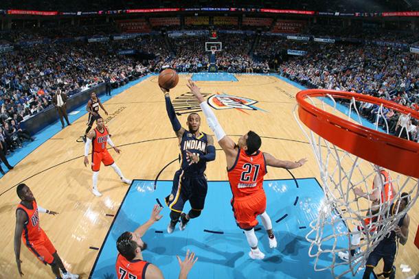 Monta Ellis en un tiro a canasta | Foto: NBA (Indiana Pacers)