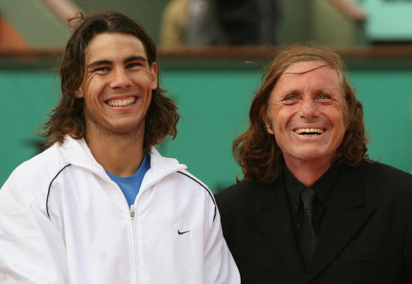 Vilas with Rafael Nadal at the 2006 French Open (Image: Clive Brunskill)