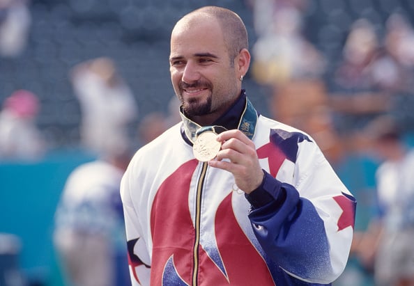 Andre Agassi won the men's singles in Atlanta (Image: Professional Sport)