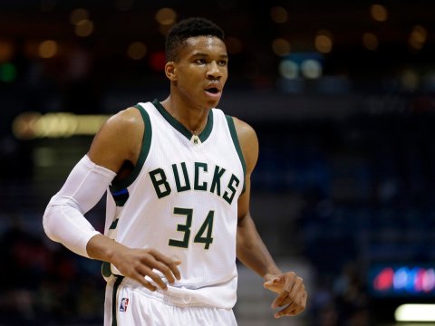 The Greek Freak is going all out this year. Photo: Aaron Gash/AP