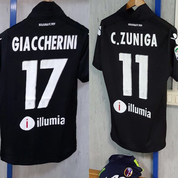 Le maglie da gioco di Giaccherini e Zuniga | source: twitter @SerieA_TIM