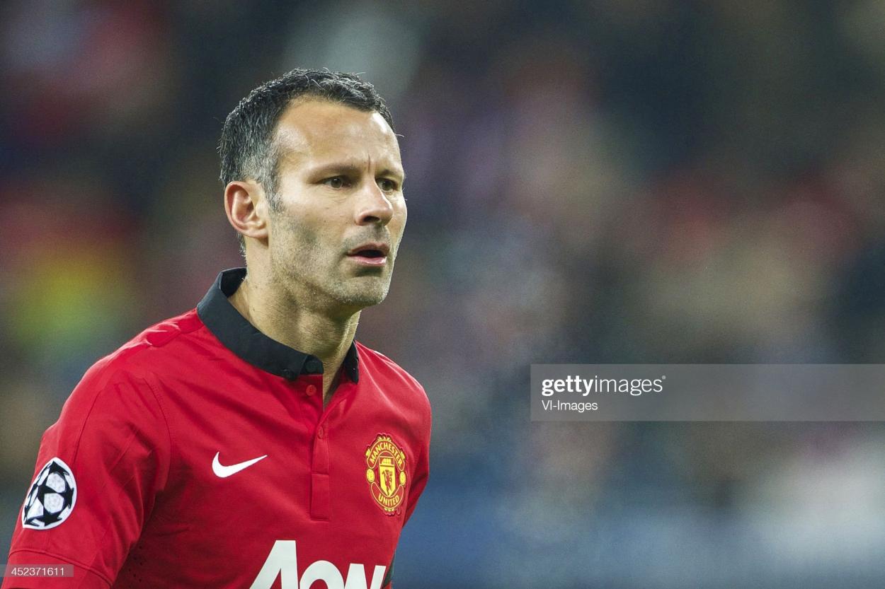 Ryan Giggs of Manchester United during the Champions League match between Bayer Leverkusen and Manchester United on November 27, 2013 at the BayArena (Photo by VI Images via Getty Images)