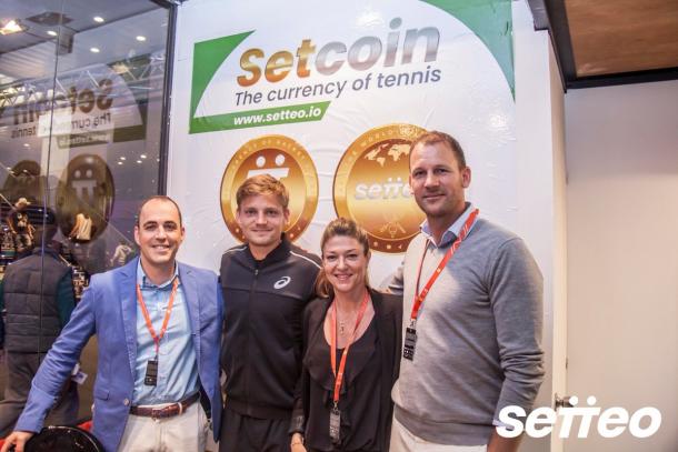 Goffin con los miembros del evento | Foto: @David_Goffin (Twitter)