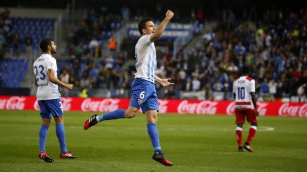 Camacho celebra su gol | Foto: LFP