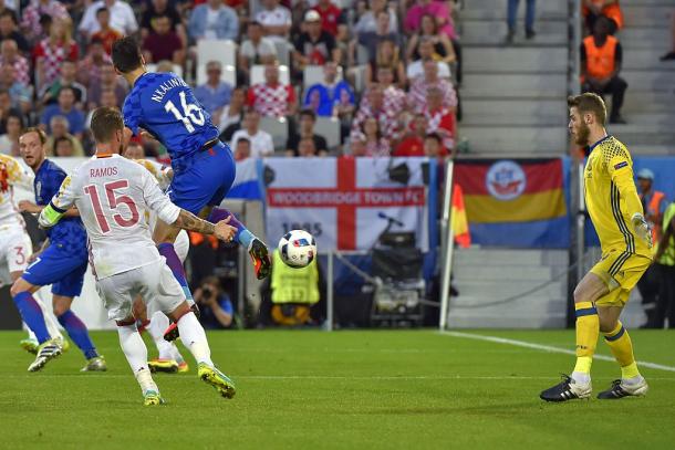 1-1, Gol de Kalinic. |  FOTO: UEFA