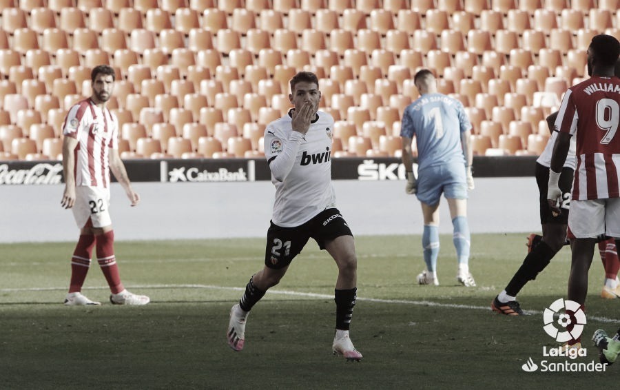 Manu Vallejo logra de nuevo el empate./ Foto: LaLiga Santander