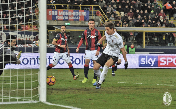 Pasalic anotó el gol de la victoria ante el Bologna | Foto: AC Milan