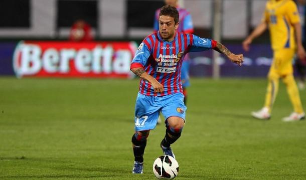 Gomez in azione con la maglia del Catania, www.repubblica.it