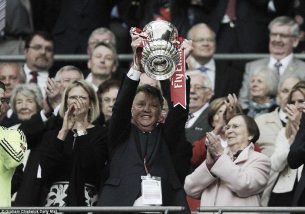 Louis van Gaal guided United to FA Cup success on Saturday | Photo: Graham Chadwick.Daily Mail