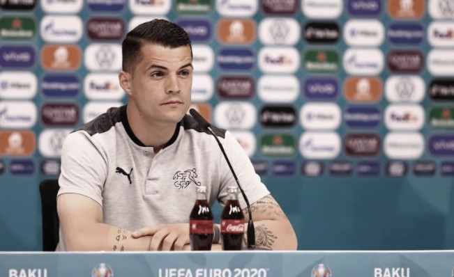 Granit Xhaka mostró su emoción por capitanear a su país | Foto: UEFA