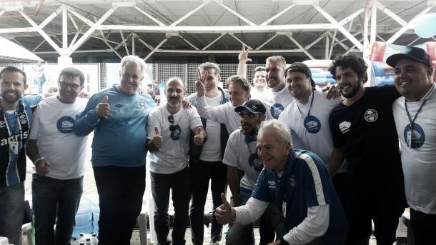 Representantes do Grêmio e do Projeto Hamburgada comemoraram realização do evento em Porto Alegre. Foto:(Valéria Possamai/Vavel Brasil)