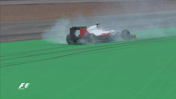 Momento del trompo de Romain Grosjean | Fuente: @F1