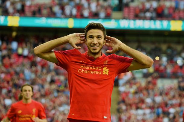 Grujic picked up a knock the day after scoring against Barcelona (photo; Getty Images)