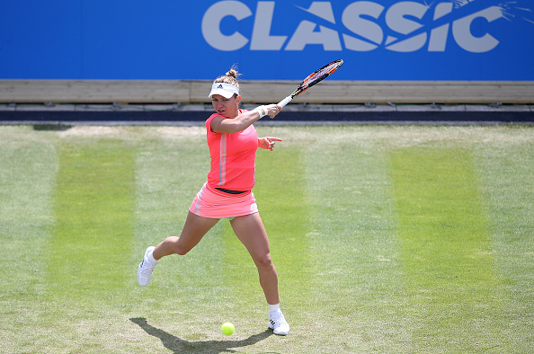 Simona Halep into play at the 2015 Aegon Classic I Photo: Jan Kruger